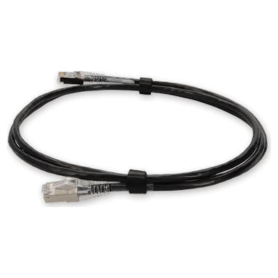 AddOn Networks ADD-6FSLCAT6A-BK networking cable Black 70.9" (1.8 m) Cat6a U/UTP (UTP)