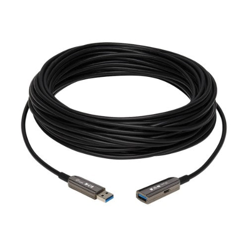 Tripp Lite U330F-30M-G1 USB cable USB 3.2 Gen 1 (3.1 Gen 1) 1181.1" (30 m) USB A Black, Gray
