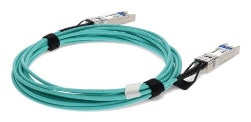 AddOn Networks ADD-SCISDE-AOC4M InfiniBand/fibre optic cable 157.5" (4 m) SFP+ AOC Aqua color, Stainless steel
