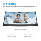 HP E34m G4 WQHD Curved USB-C Conferencing Monitor