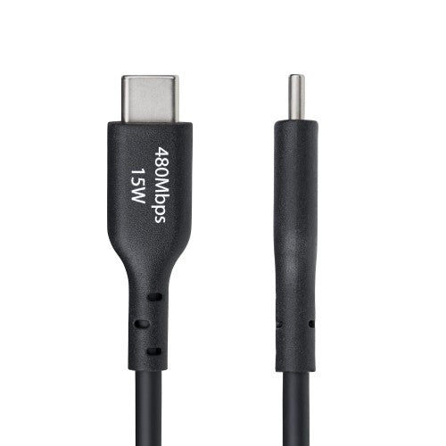 StarTech.com USB2AC6INCHBK USB cable USB 2.0 5.91" (0.15 m) USB A USB C Black