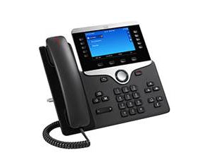 Cisco 8851, Refurbished IP phone Black LED