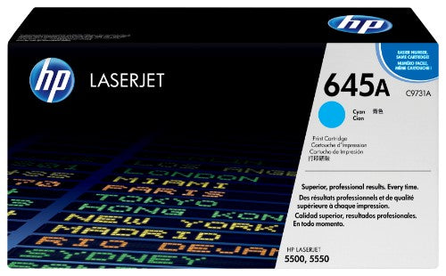 C9731A (645A) Toner cyan, 12K pages @ 5% coverage
