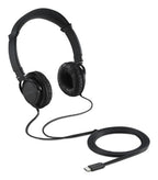 Kensington K97456WW headphones/headset Wired Head-band Calls/Music USB Type-C Black