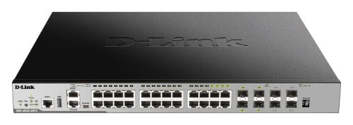 D-Link DGS-3630-28PC/SI network switch Managed L3 Gigabit Ethernet (10/100/1000) Power over Ethernet (PoE) Black, Gray