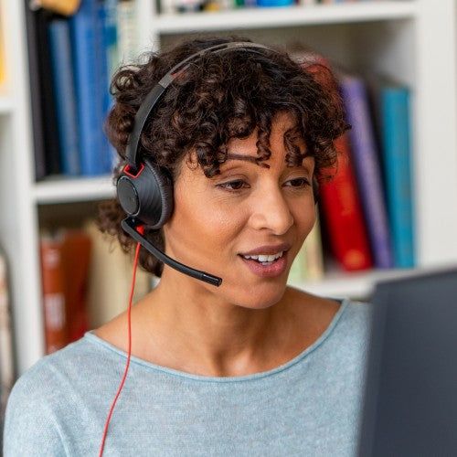 HP Poly Blackwire 5220 Headset +Inline Cable +USB-C/A Adapter TAA