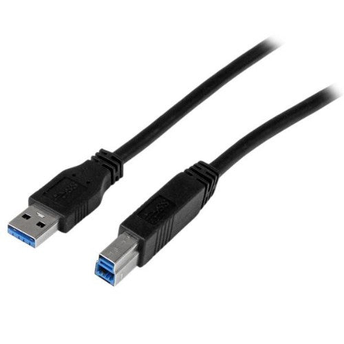 StarTech.com USB3CAB1M USB cable USB 3.2 Gen 1 (3.1 Gen 1) 39.4" (1 m) USB A USB B Black