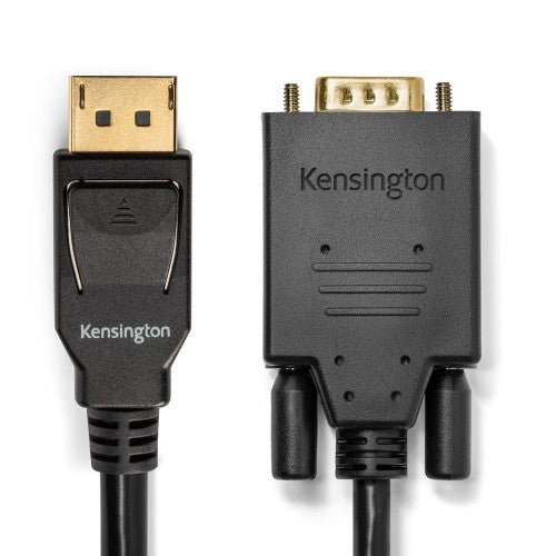 Kensington DisplayPort 1.2 (M) to VGA (M) Passive Unidirectional Cable, 6ft