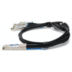 AddOn Networks QSFP-4SFP25G-CU15MAO InfiniBand/fibre optic cable 59.1" (1.5 m) QSFP28 4xSFP28 Black, Silver