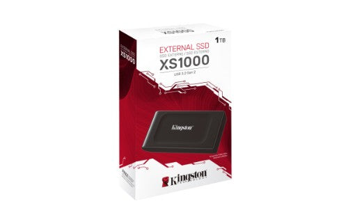 Kingston Technology XS1000 1 TB USB Type-C 3.2 Gen 2 (3.1 Gen 2) Black