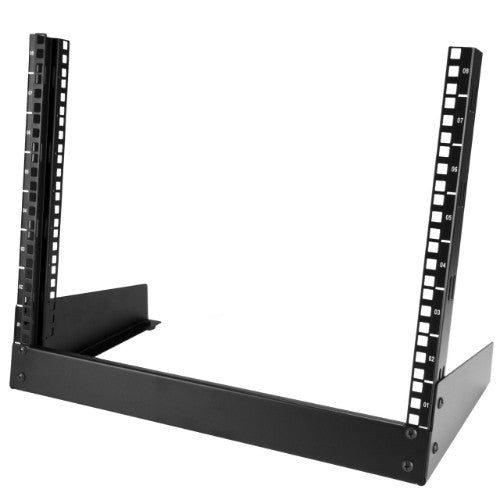 StarTech.com RK8OD rack cabinet 8U Freestanding rack Black