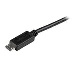 StarTech.com USBAUB15CMBK USB cable USB 2.0 5.91" (0.15 m) USB A Micro-USB B 0.48 Gbit/s Black