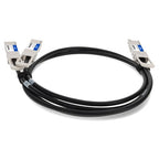AddOn Networks QDD-200G-2QSFP28-PDAC2-5M-AO InfiniBand/fibre optic cable 98.4" (2.5 m) QSFP-DD 4xQSFP28 Black, Silver