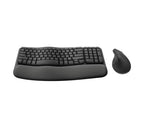 Logitech Wave Keys and Lift Combo keyboard Mouse included Universal Bluetooth QWERTY US English Graphite