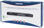 Intellinet 561341 network switch Managed L2+ Gigabit Ethernet (10/100/1000) Power over Ethernet (PoE) 1U Black