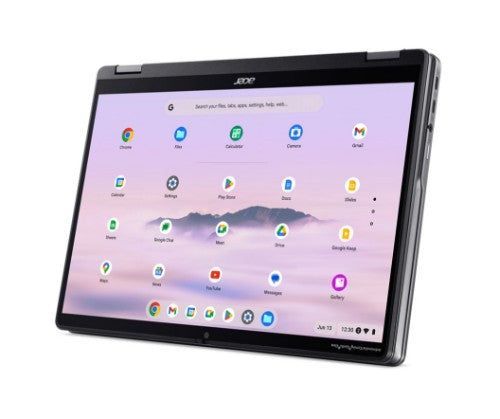 Acer Chromebook CPE584-1N-K10U MediaTek Kompanio Kompanio Ultra 910 14" Touchscreen WQXGA+ 12 GB LPDDR5x-SDRAM 256 GB Flash Wi-Fi 7 (802.11be) ChromeOS Silver