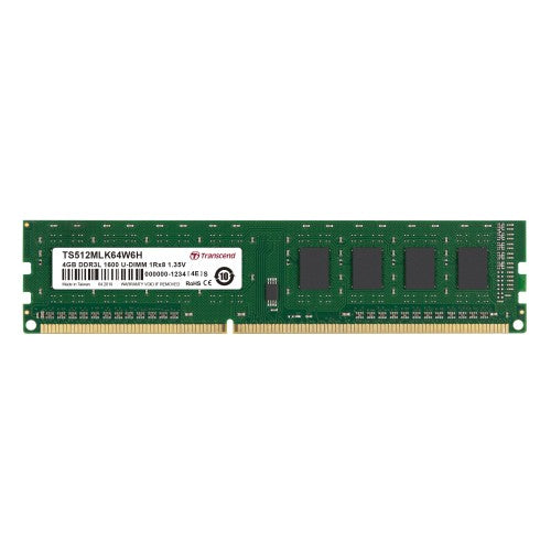 Transcend 4GB DDR3L 1600MHz memory module 1 x 8 GB 240-pin DIMM