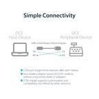 StarTech.com ICUSB232FTN serial cable Black 66.9" (1.7 m) USB Type-A DB-9