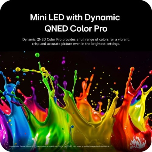 LG QNED evo AI MiniLED 65"QNED evo Dynmc ColorPro 4K Ultra HD Smart TV Wi-Fi Black
