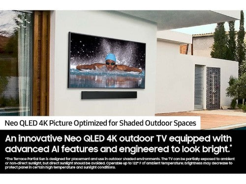 Samsung The Terrace QN75LST7DAFXZA TV 75" 4K Ultra HD Smart TV Wi-Fi Black 2000 cd/m²