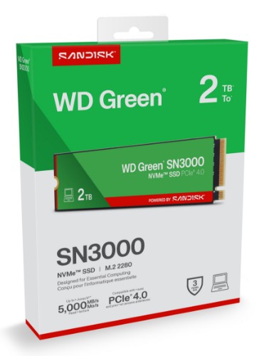 Western Digital Green WD SN3000 NVMe 2 TB M.2 PCI Express 4.0