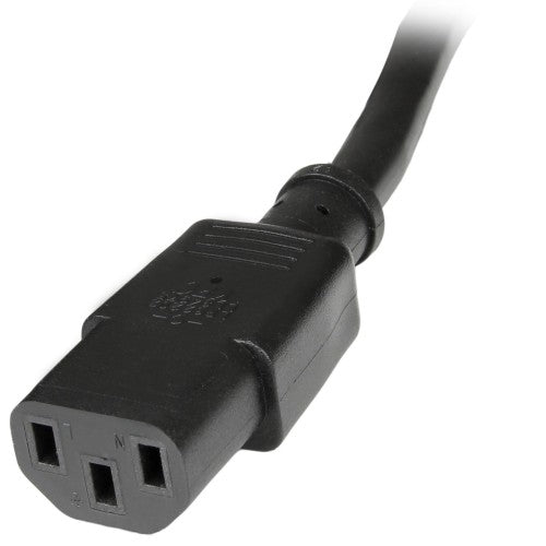 StarTech.com PXT1002 power cable Black 23.6" (0.6 m) C13 coupler C14 coupler
