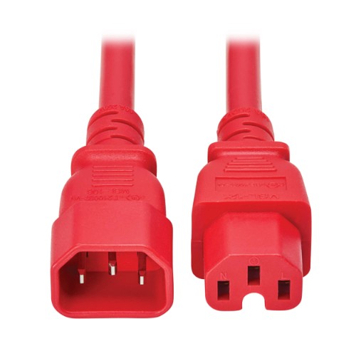Eaton P018-010-ARD power cable Red 122" (3.1 m) C14 coupler C15 coupler