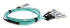AddOn Networks QSFP-4SFP25G-AOC1M-AO InfiniBand/fibre optic cable 39.4" (1 m) QSFP28 4x SFP28 DAC Aqua color, Stainless steel