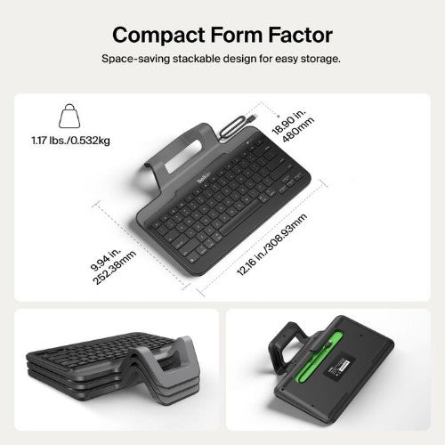 Belkin TBA010BG keyboard Home USB Black