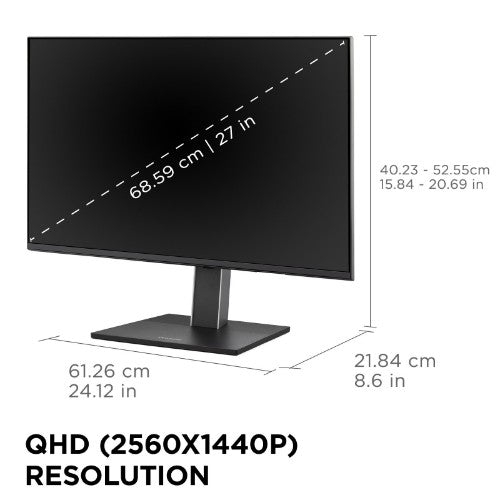 Viewsonic VG Series VG2758-2K computer monitor 27" 2560 x 1440 pixels Quad HD LED Black