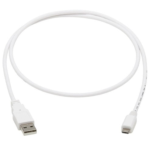 Tripp Lite U050AB-003-WH USB cable USB 2.0 35.8" (0.91 m) USB A Micro-USB B White