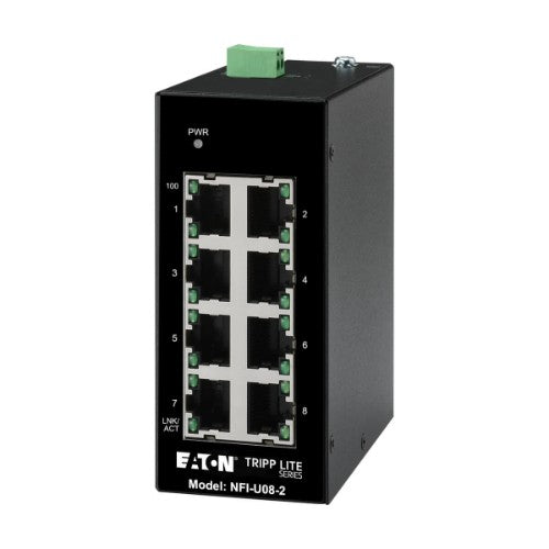 Tripp Lite NFI-U08-2 network switch Unmanaged Fast Ethernet (10/100) Black