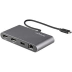 StarTech.com TB3DKM2DPL laptop dock/port replicator Wired Thunderbolt 3 Gray