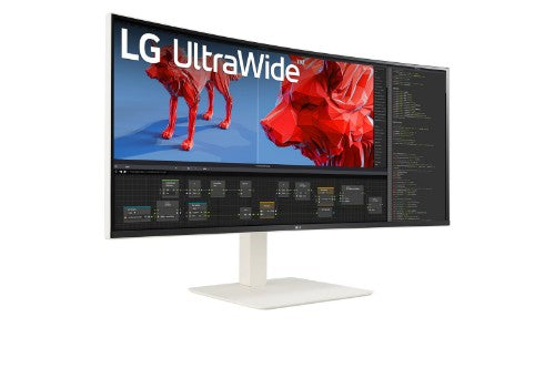 LG 38BR85QC-W computer monitor 38" 3840 x 1600 pixels UltraWide Quad HD+ LCD White