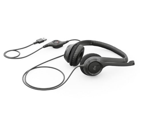 Logitech 981-000014 headphones/headset Wired Head-band Office/Call center USB Type-A Black