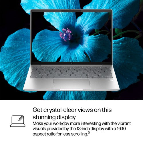 HP EliteBook 6 G1i AI PC Wolf Pro Security Edition Intel Core Ultra 7 265U Laptop 13.3" Touchscreen WUXGA 16 GB DDR5-SDRAM 512 GB SSD Wi-Fi 7 (802.11be) Windows 11 Pro Silver
