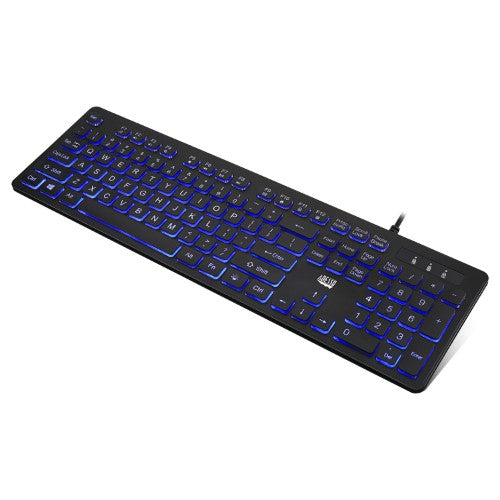 Adesso AKB-139EB keyboard Medical USB QWERTY US English Black
