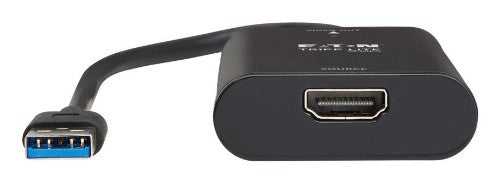 Eaton U444-H4K6-CAP video cable adapter 11.8" (0.3 m) USB Type-A HDMI Black