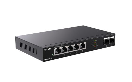 Tenda TEM2007X network switch 2.5G Ethernet (100/1000/2500) Desktop Black