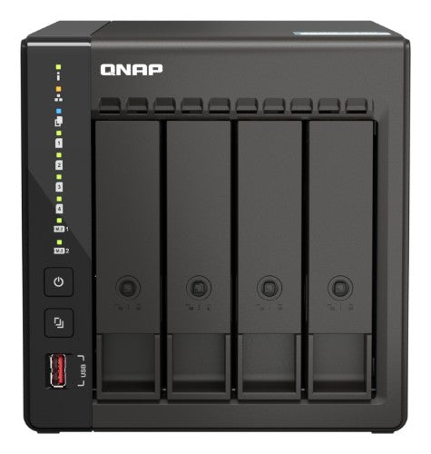 QNAP TS-453E NAS Tower Intel® Celeron® J6412 8 GB 0 TB QNAP Turbo System Black