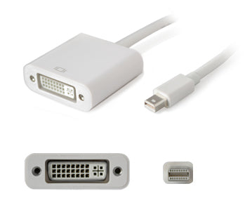 AddOn Networks 0.2m Mini-Displayport/DVI m/f 7.87" (0.2 m) mini DisplayPort White