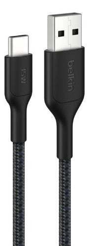 Belkin CAB022FQ1MBK USB cable USB 2.0 39.4" (1 m) USB A USB C Black