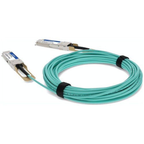 AddOn Networks QSFP-OTU4-AOC1M-AO InfiniBand/fibre optic cable 39.4" (1 m) QSFP28 Turquoise