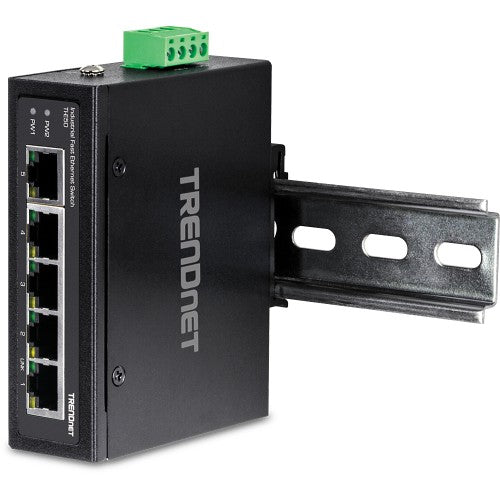 Trendnet TI-E50 network switch Unmanaged Fast Ethernet (10/100) Black