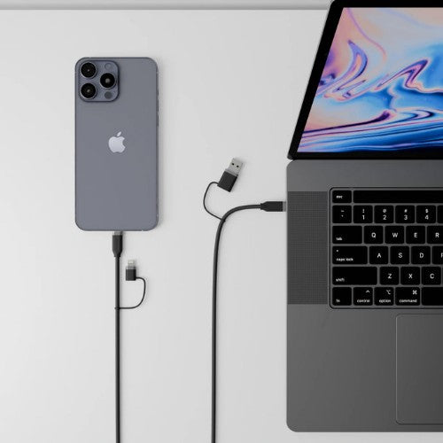 ALOGIC ELSI4IN1U2BK1.5 USB cable 59.1" (1.5 m) USB A/USB C USB C/Lightning Black