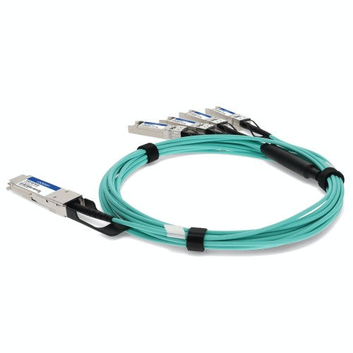 AddOn Networks 10322-AOC7M-AO InfiniBand/fibre optic cable 275.6" (7 m) QSFP+ 4x SFP+ AOC Aqua color