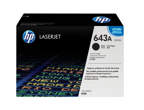 Q5950A (643A) Toner black, 11K pages @ 5% coverage
