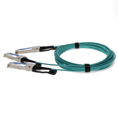 AddOn Networks MFS1S50-H010V-AO InfiniBand/fibre optic cable 393.7" (10 m) QSFP56 2x QSFP56 AOC Aqua color