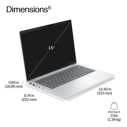 HP EliteBook 6 G2q 14 inch Notebook Next Gen AI PC Wolf Pro Security Edition