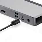 ALOGIC DUPRMX2-WW laptop dock/port replicator Wired USB 3.2 Gen 1 (3.1 Gen 1) Type-C Gray, Black